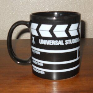 Universal Studios Black White Clapper Coffee Mug Hollywood